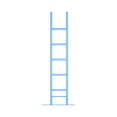 Furniture Bookcases Ladder Bookcase 217 Large Contour Svg Vector, Free Vectors File